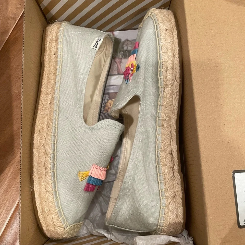 NEW Soludos Pinata Smoking Slipper Espadrilles Sz 7 NIB